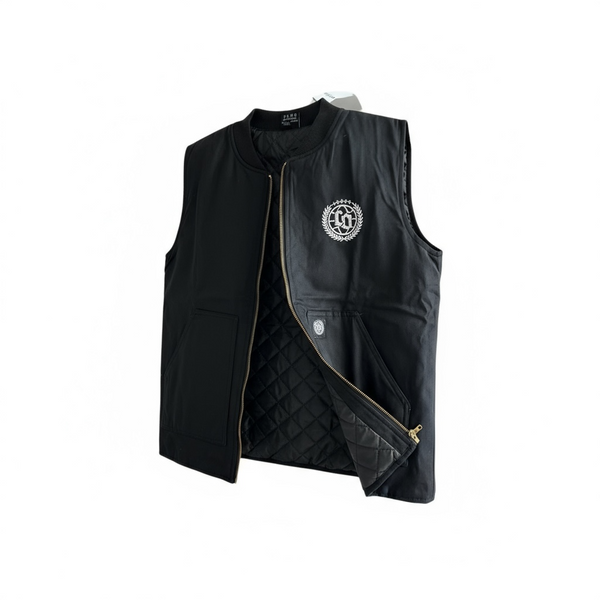 Heritage Quilted Vest – Black